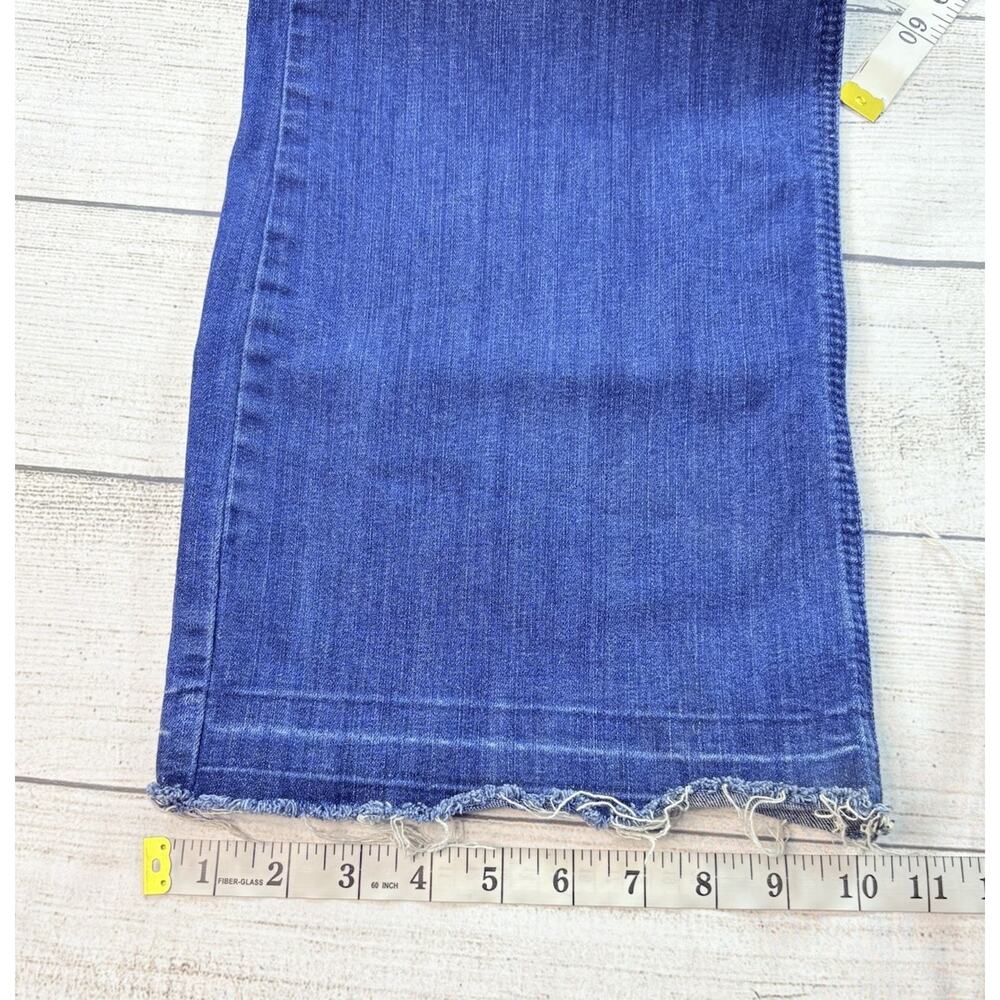 Ariat Denim Women’s Trouser Mid Rise Flare Penelope Jeans Raw Hem Size 31R - Picture 4 of 11